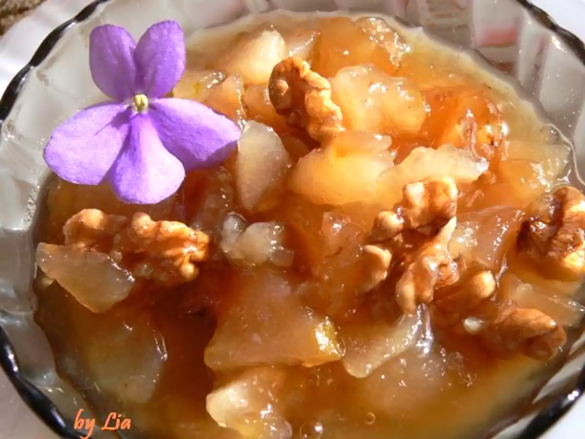 Dulceata de Pere cu Nuci