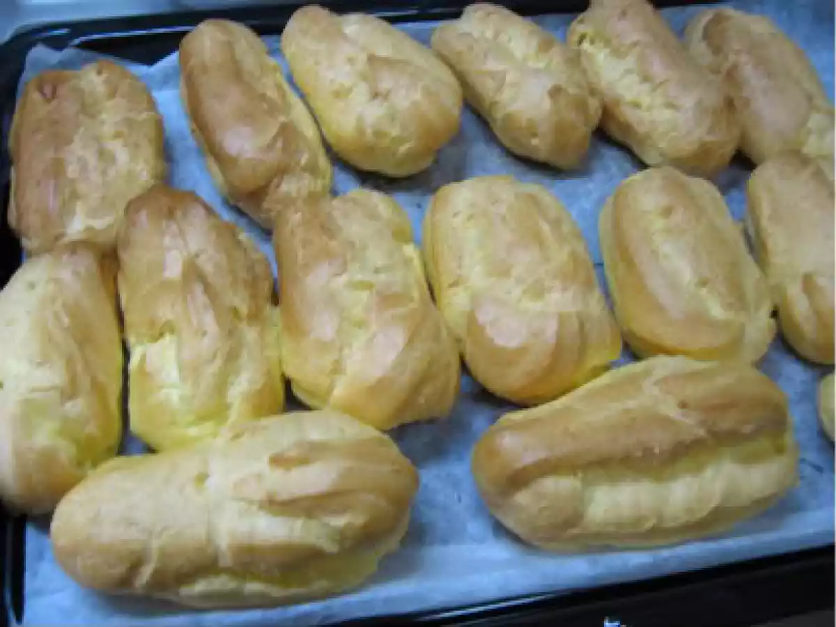 Eclere cu crema de lapte - poza 4