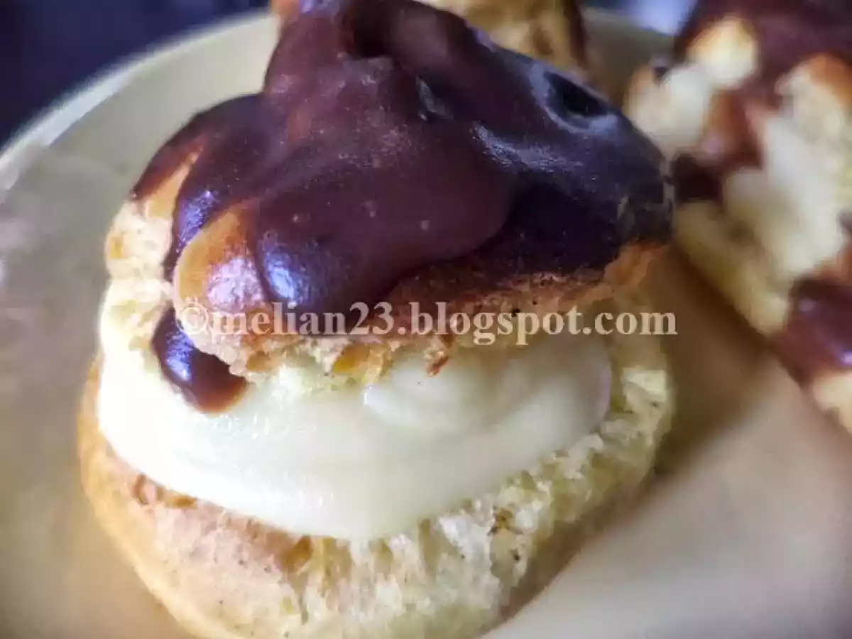 Eclere cu crema de vanilie - poza 3