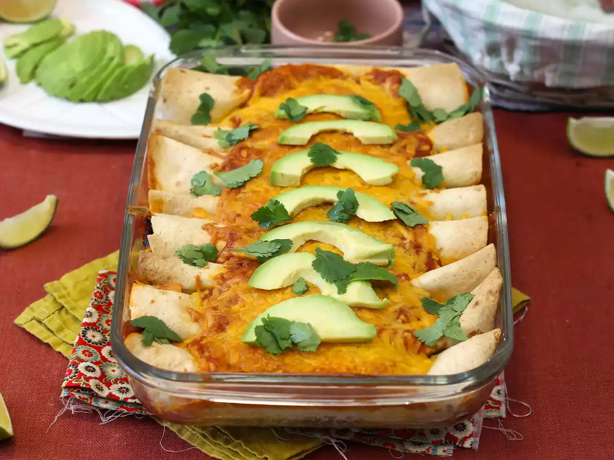Enchilada vegetariană