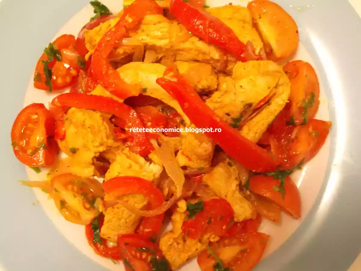 Fajitas de pui cu salsa de rosii - poza 2