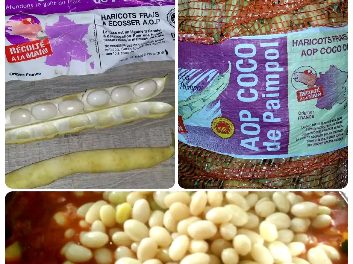 Fasole boabe noua cu carne afumata - poza 3