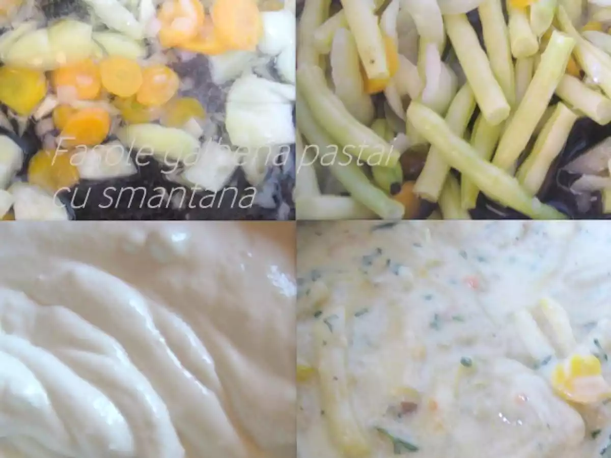 Fasole galbena pastai cu smantana - poza 3