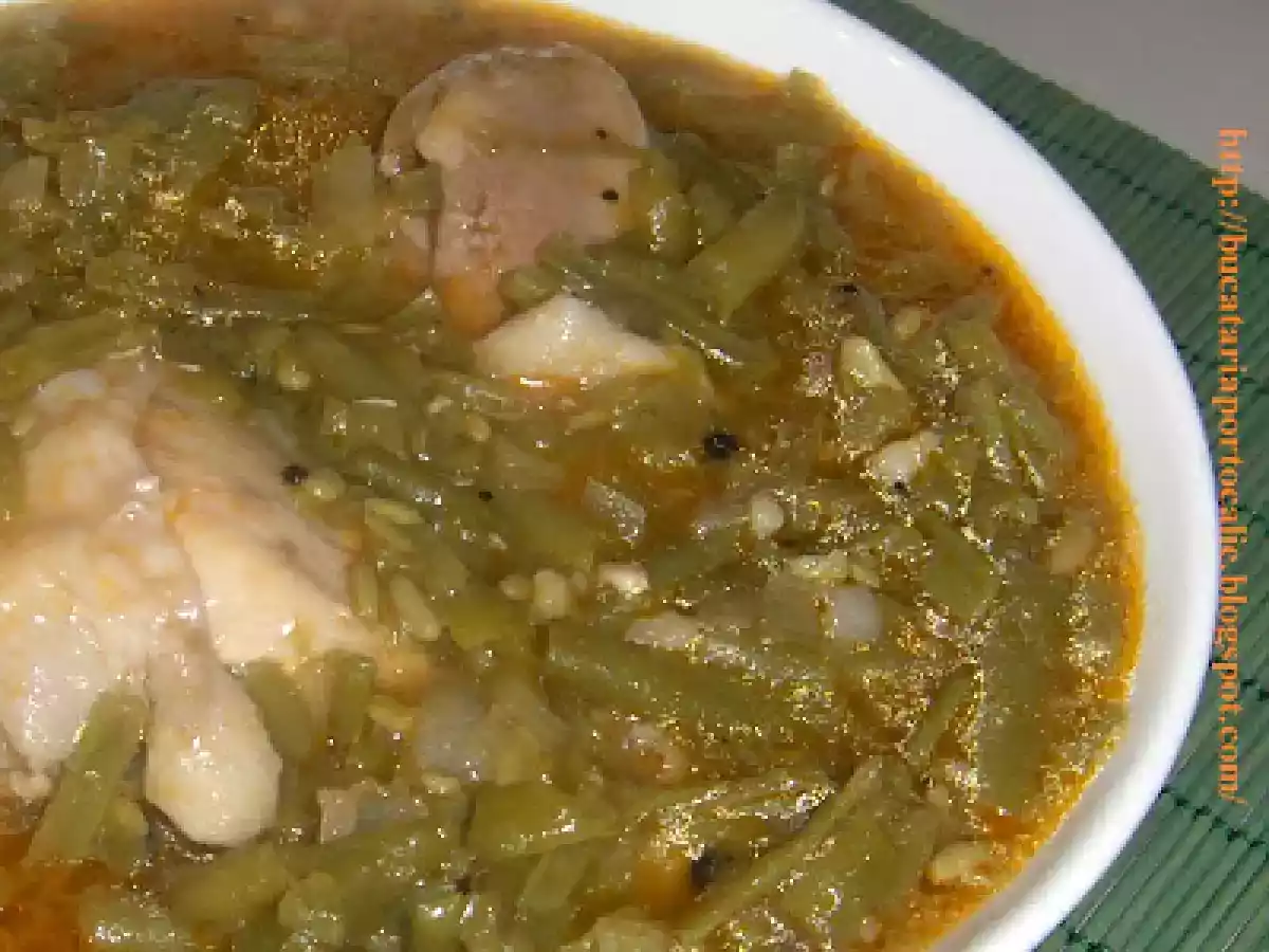 Fasole verde cu pui - poza 4