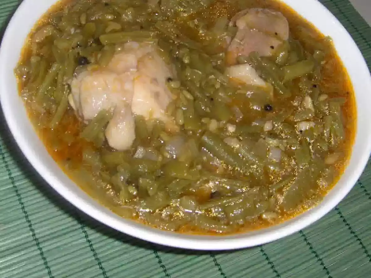 Fasole verde cu pui - poza 5