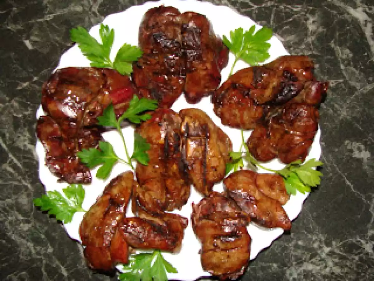 Ficat de pui la gratar