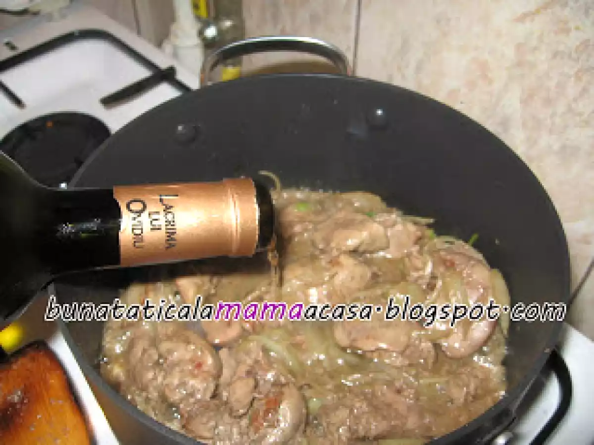 Ficatei cu sos de vin