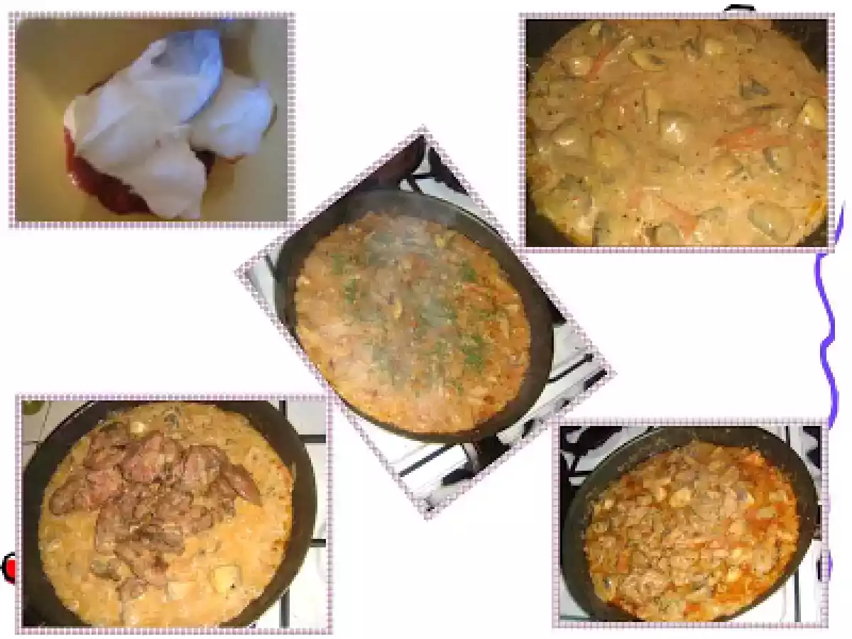 Ficatei de pui cu ciuperci si pilaf - poza 5