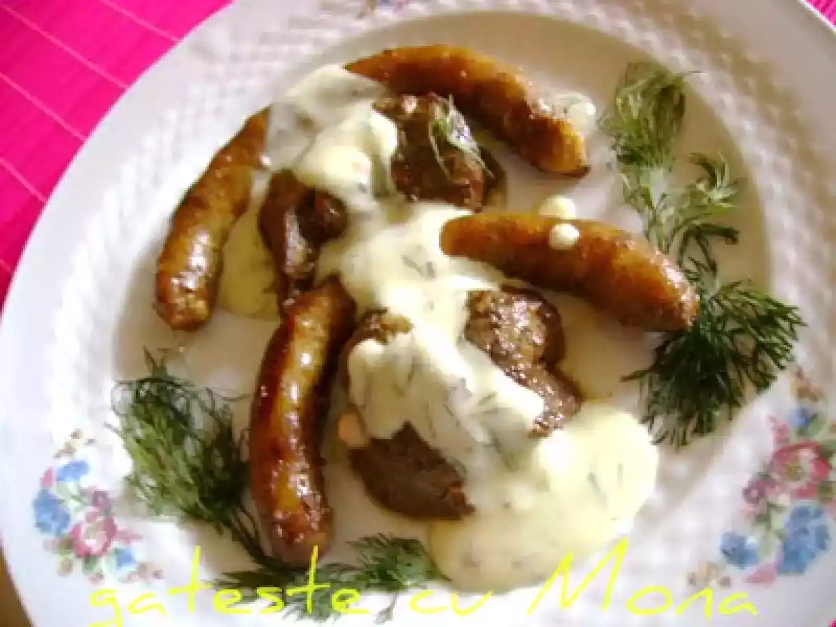 FICATEI DE PUI SI CARNATI CU SOS CREMA DE SMANTANA, IENIBAHAR SI MARA - poza 7