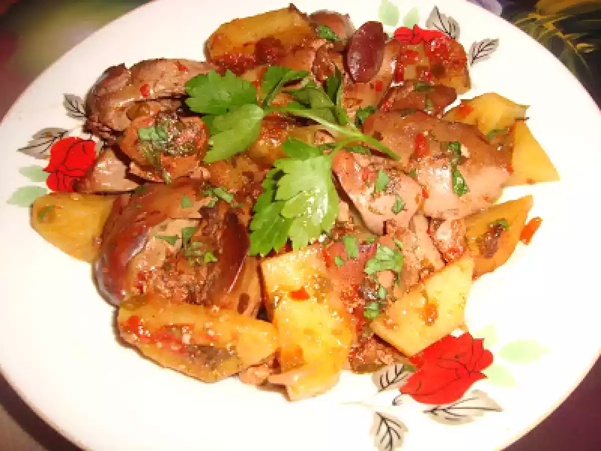 Ficatei la cuptor cu cartofi