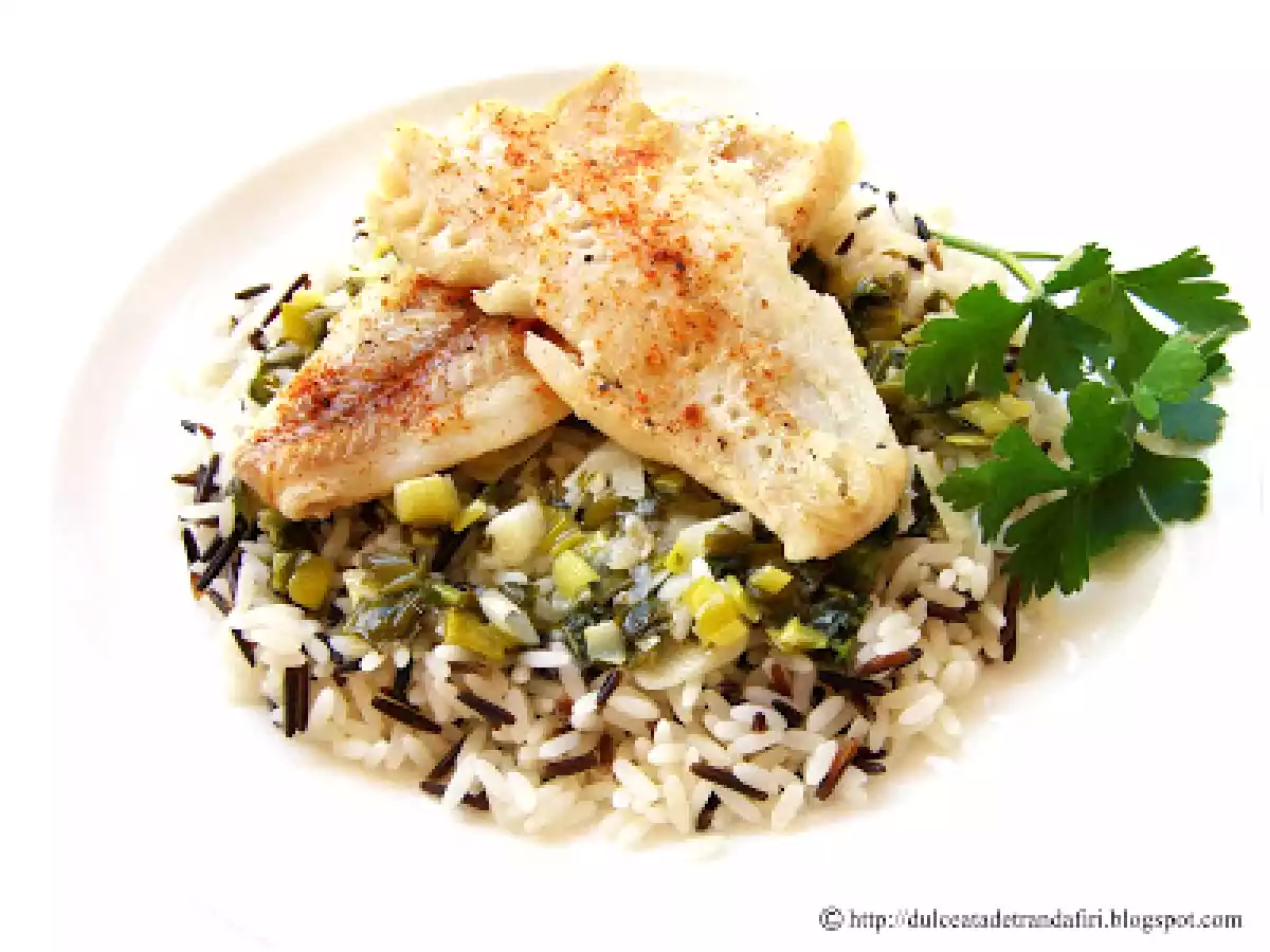 File de cod cu orez si verdeturi - poza 2