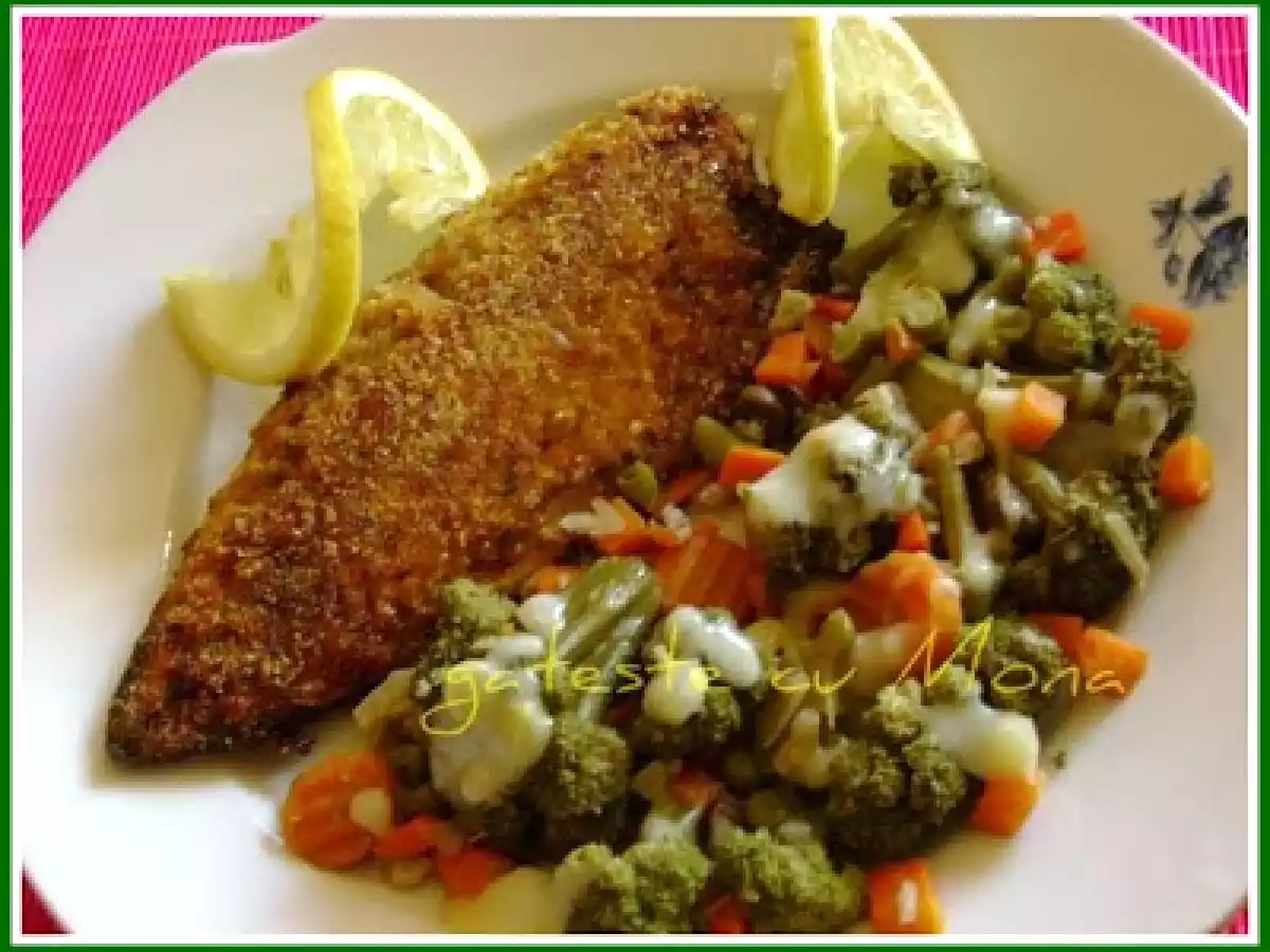 FILE DE MACROU CU BROCOLI SI SOS PICANT