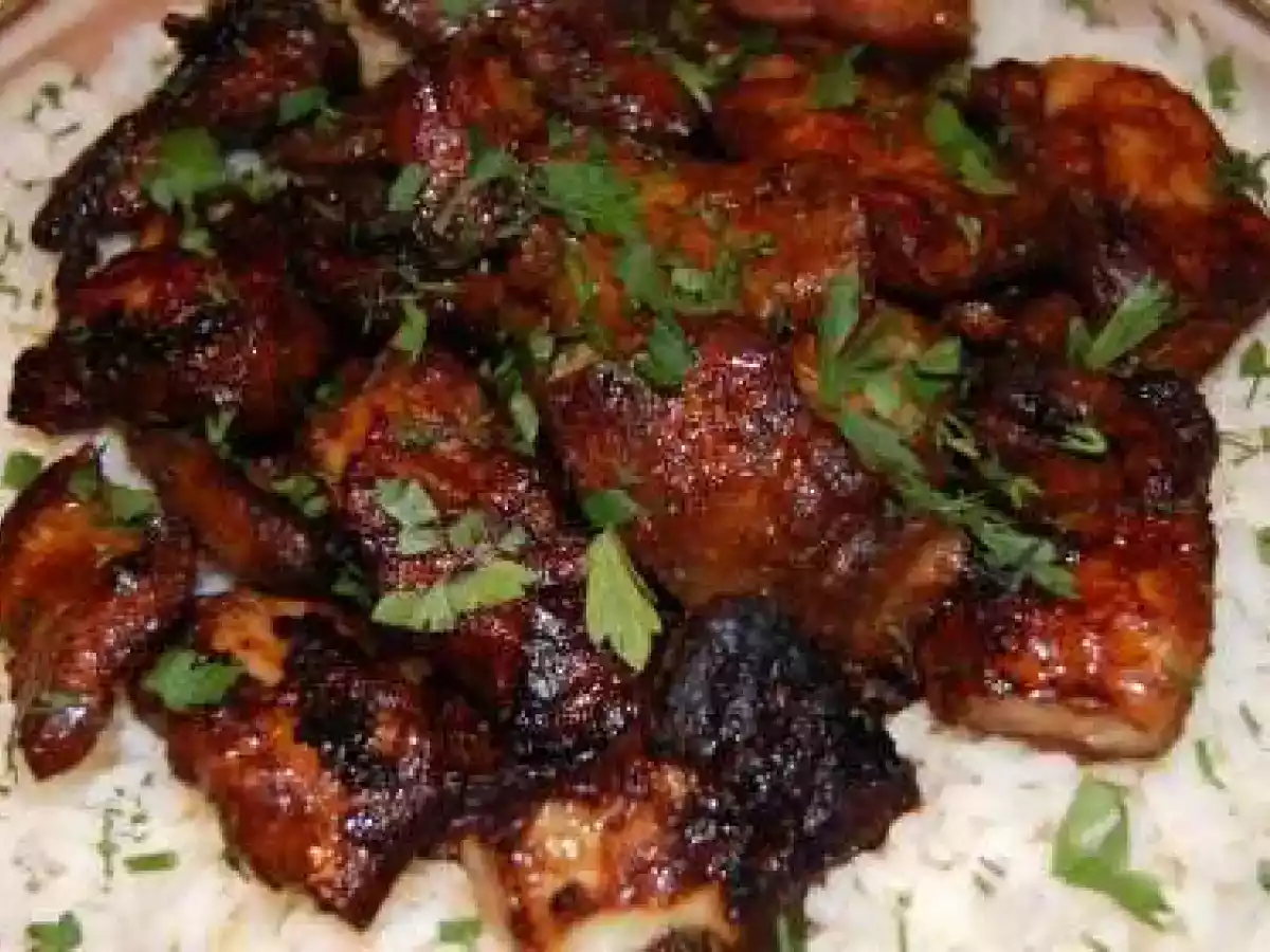 File de Pangasius prajit cu sos de soia