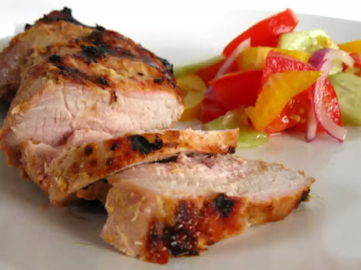 File de porc cu usturoi si ghimbir