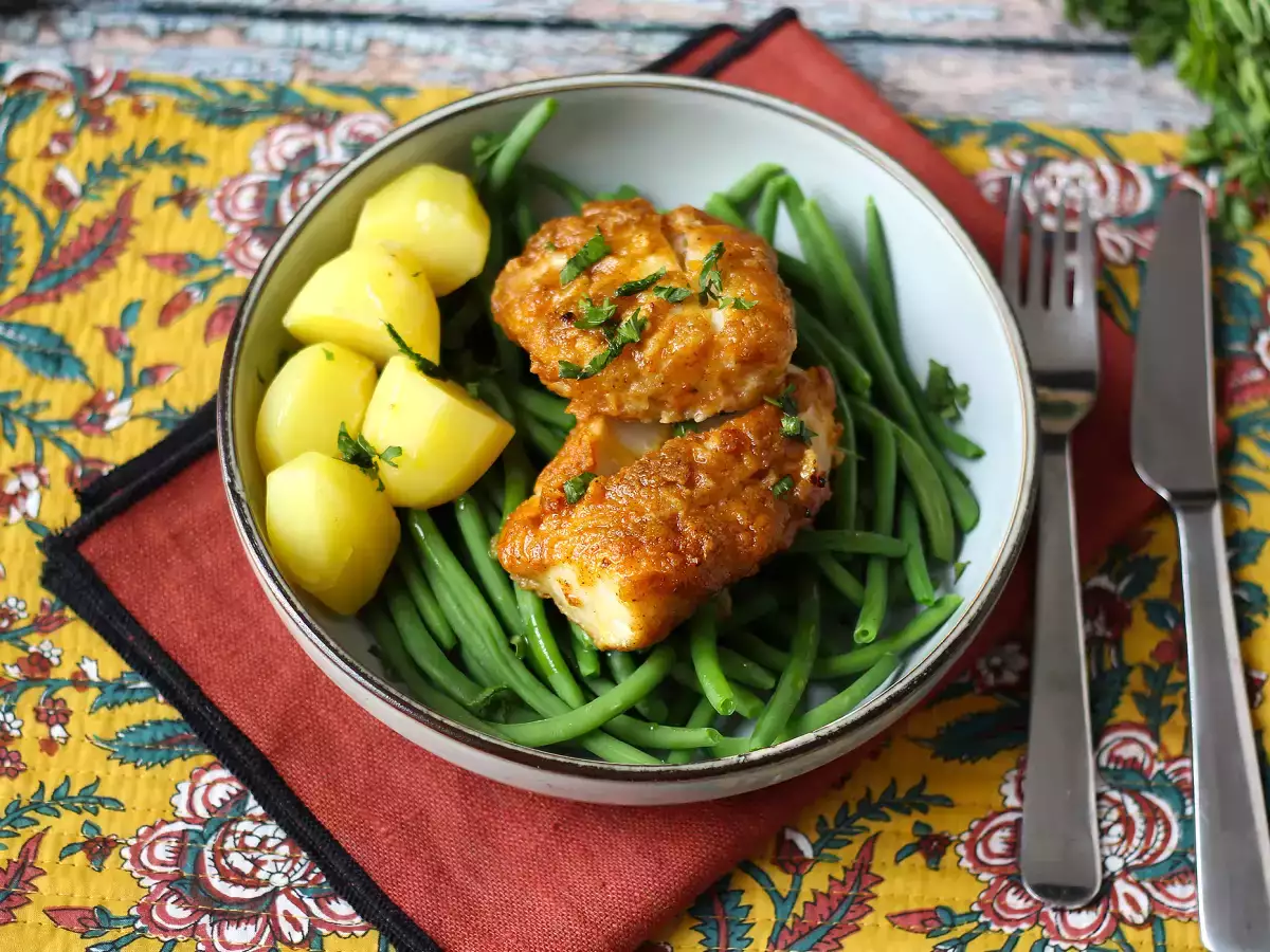 Filet de cod cu lămâie, usturoi și condimente