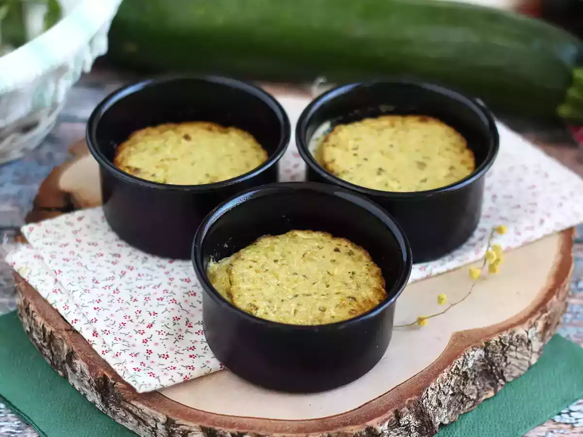 Flan cu dovlecei si pesto - fara gluten