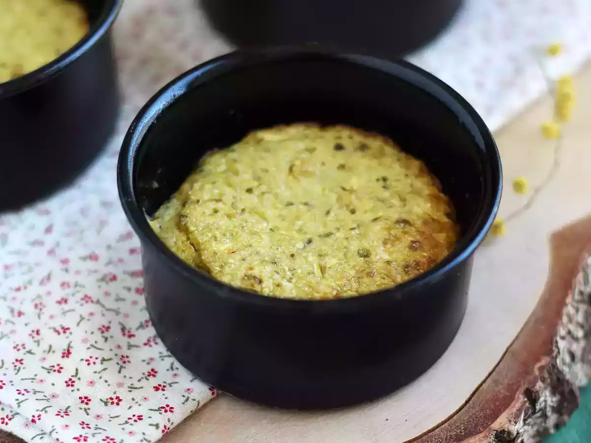 Flan cu dovlecei si pesto - fara gluten - poza 2