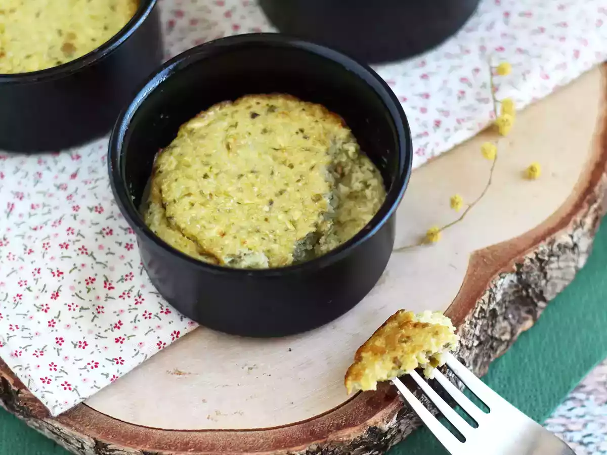 Flan cu dovlecei si pesto - fara gluten - poza 3
