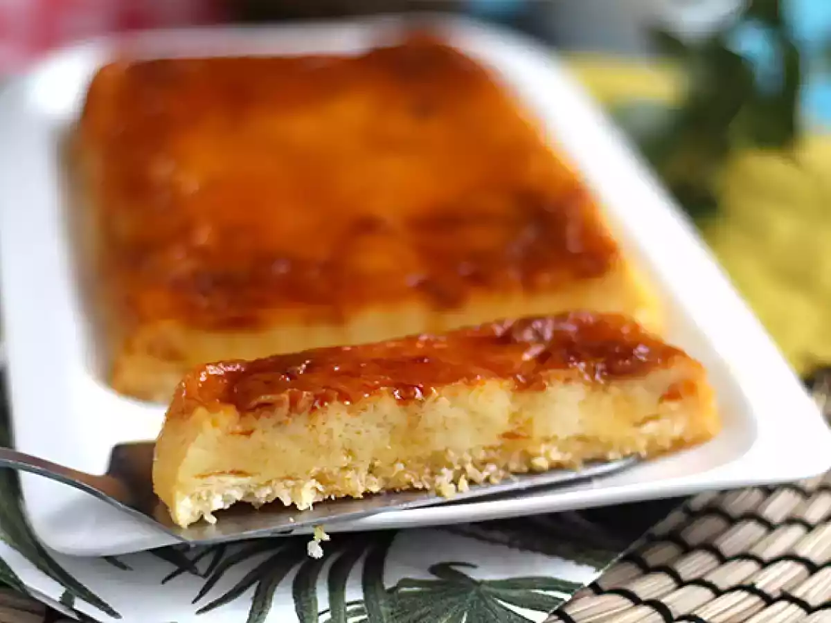 Flan cu nuca de cocos la microunde - poza 2