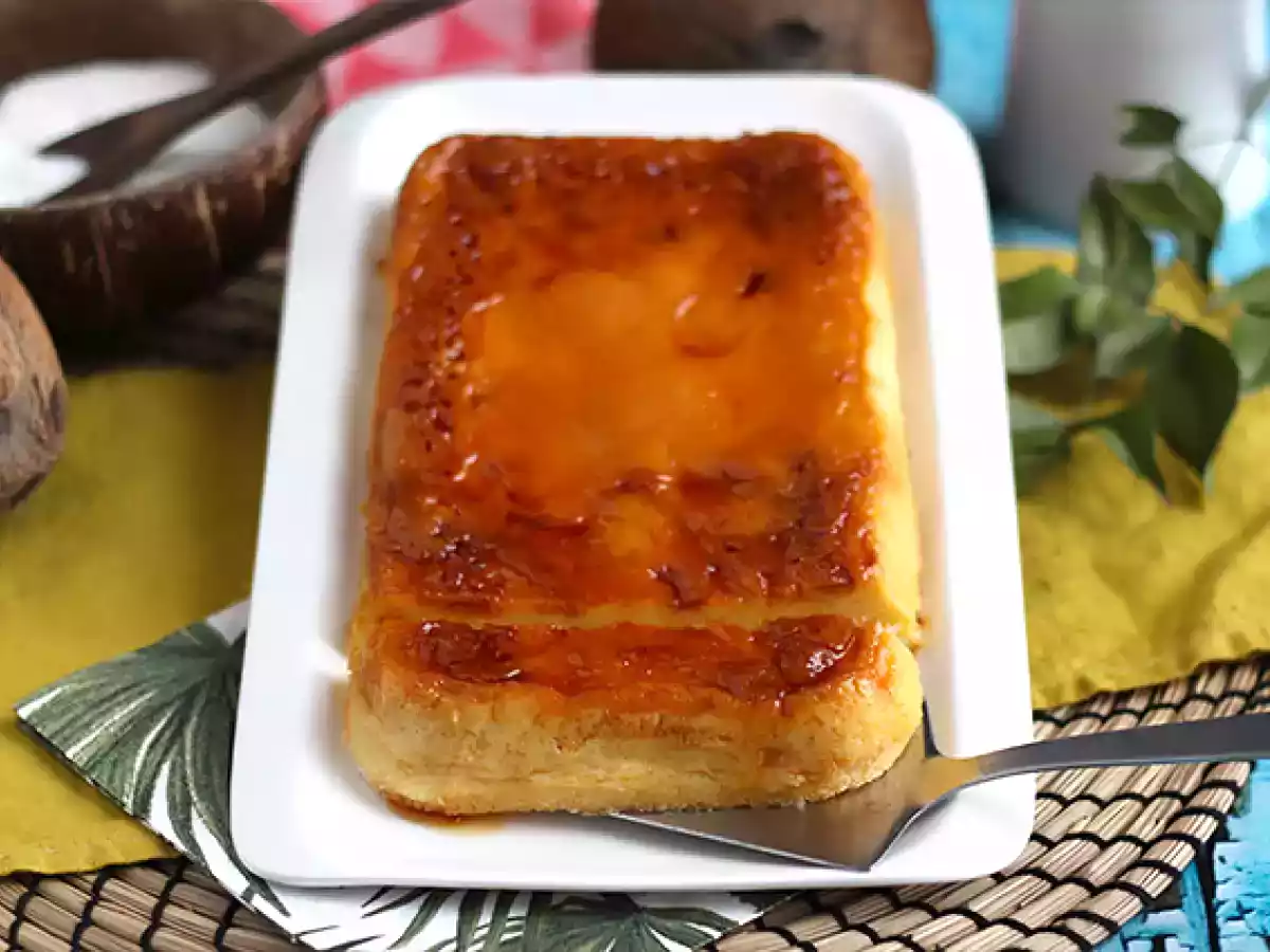 Flan cu nuca de cocos la microunde - poza 4