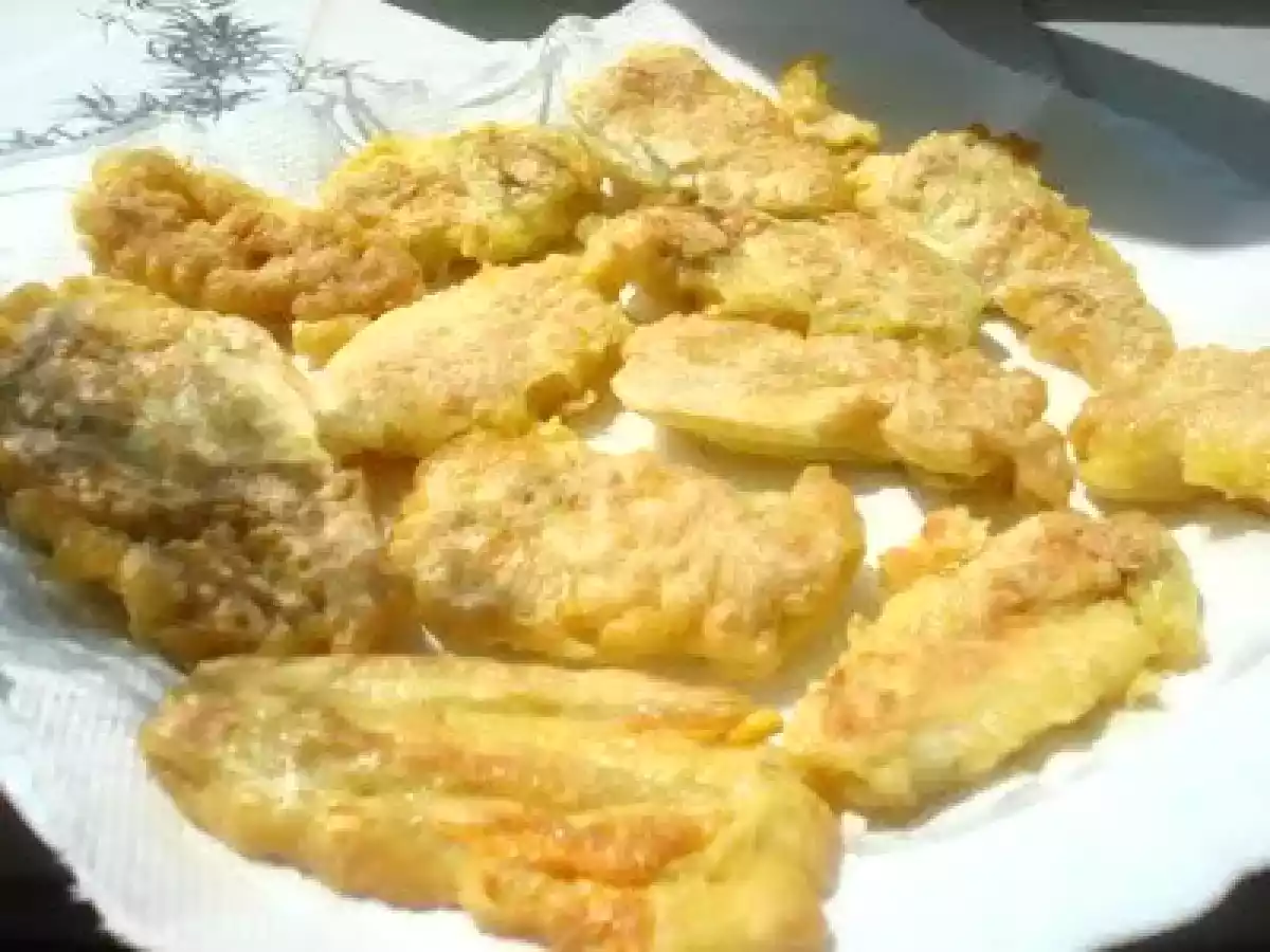 Flori de dovlecei pane