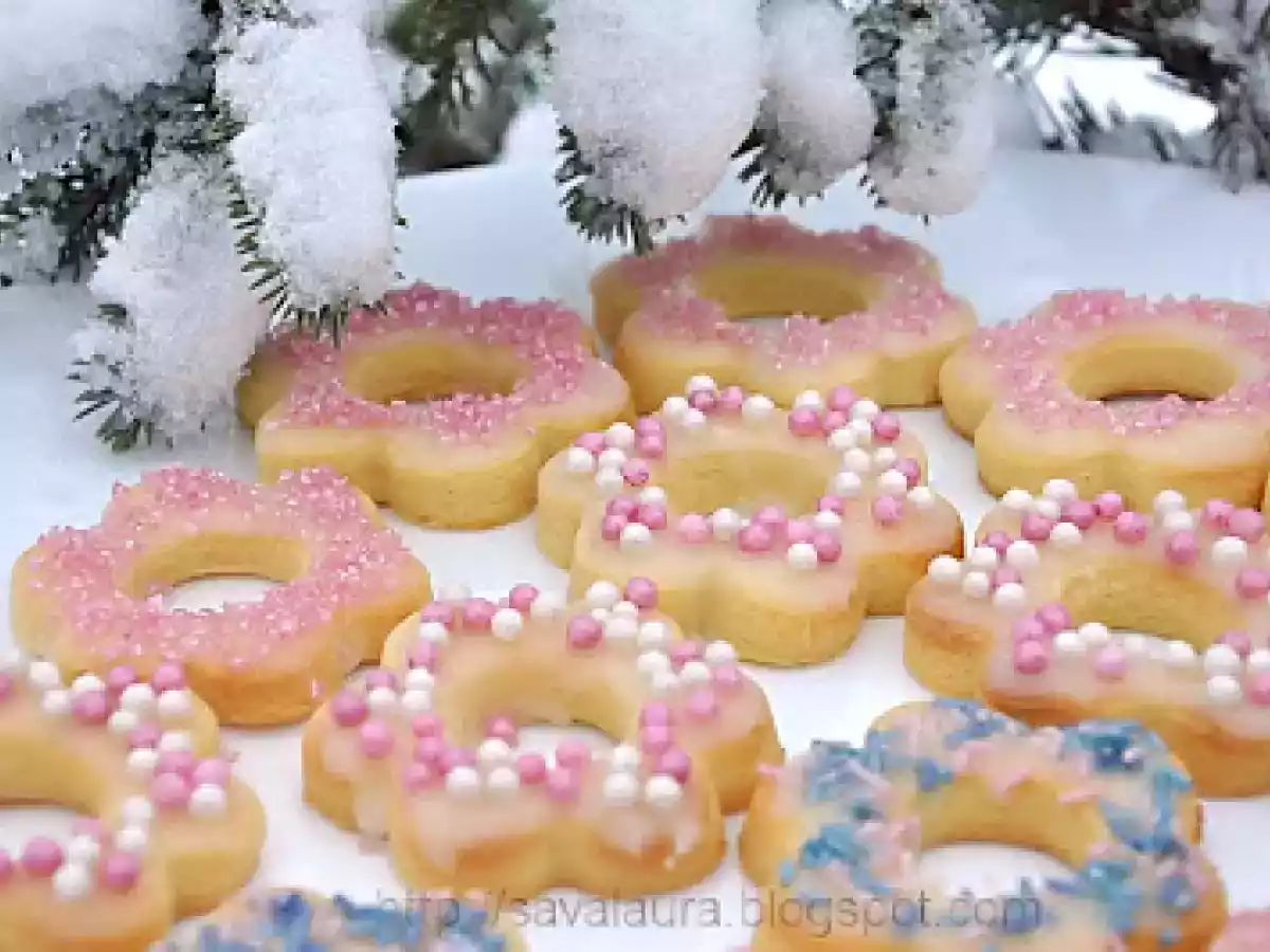 Flori de gheata cu perle de zahar - poza 3