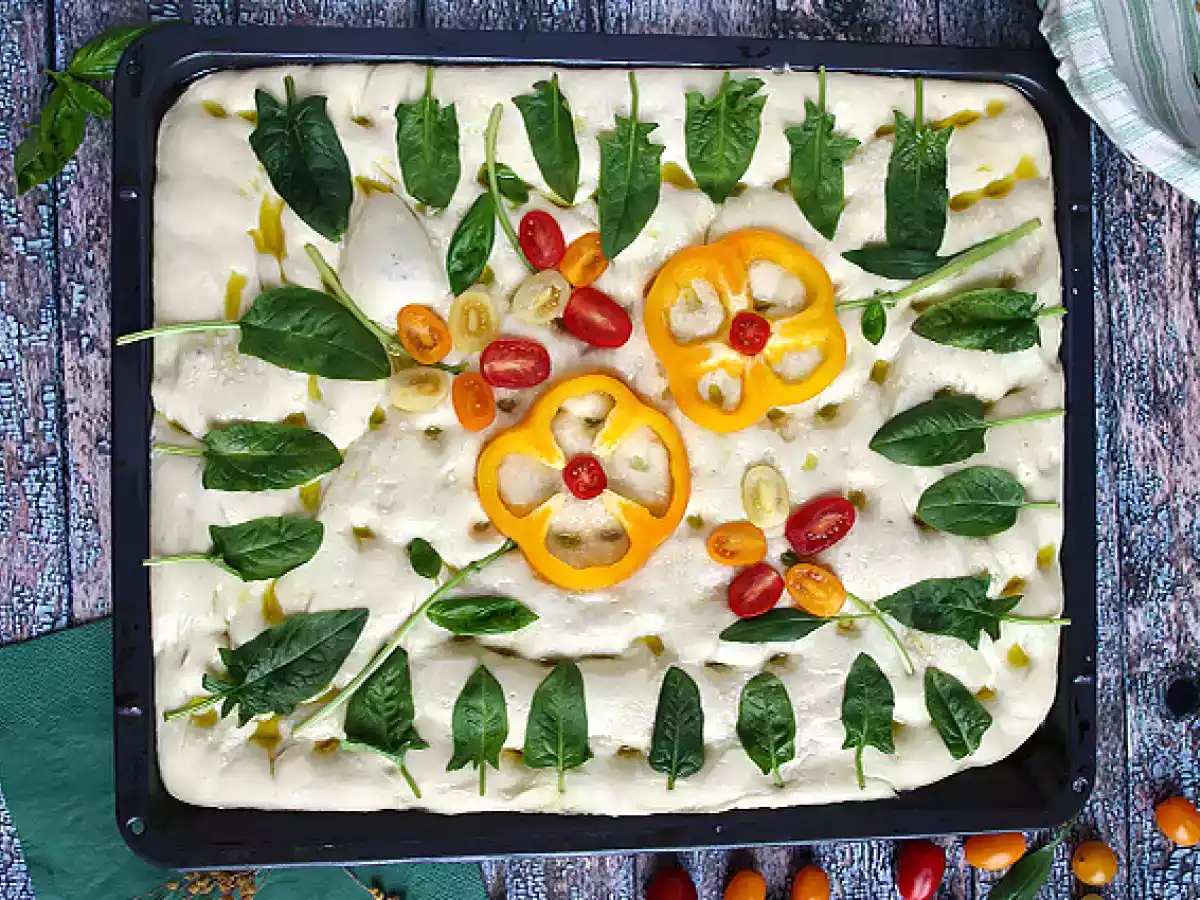 Focaccia decorata - Focaccia art
