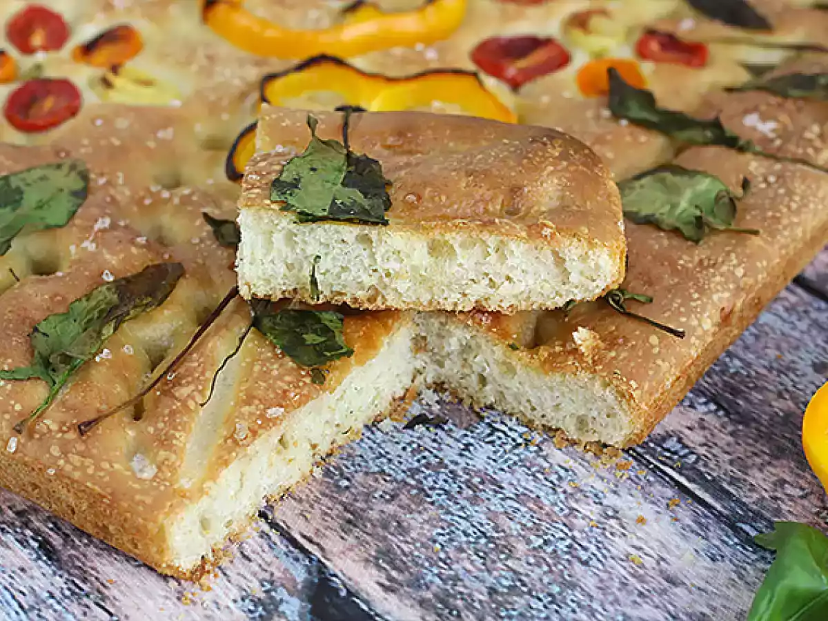 Focaccia decorata - Focaccia art - poza 4