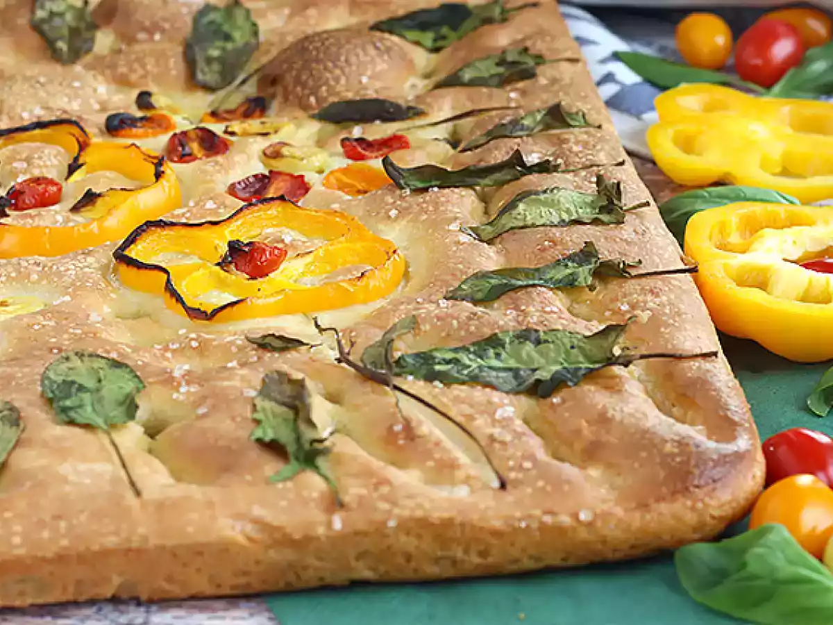 Focaccia decorata - Focaccia art - poza 8