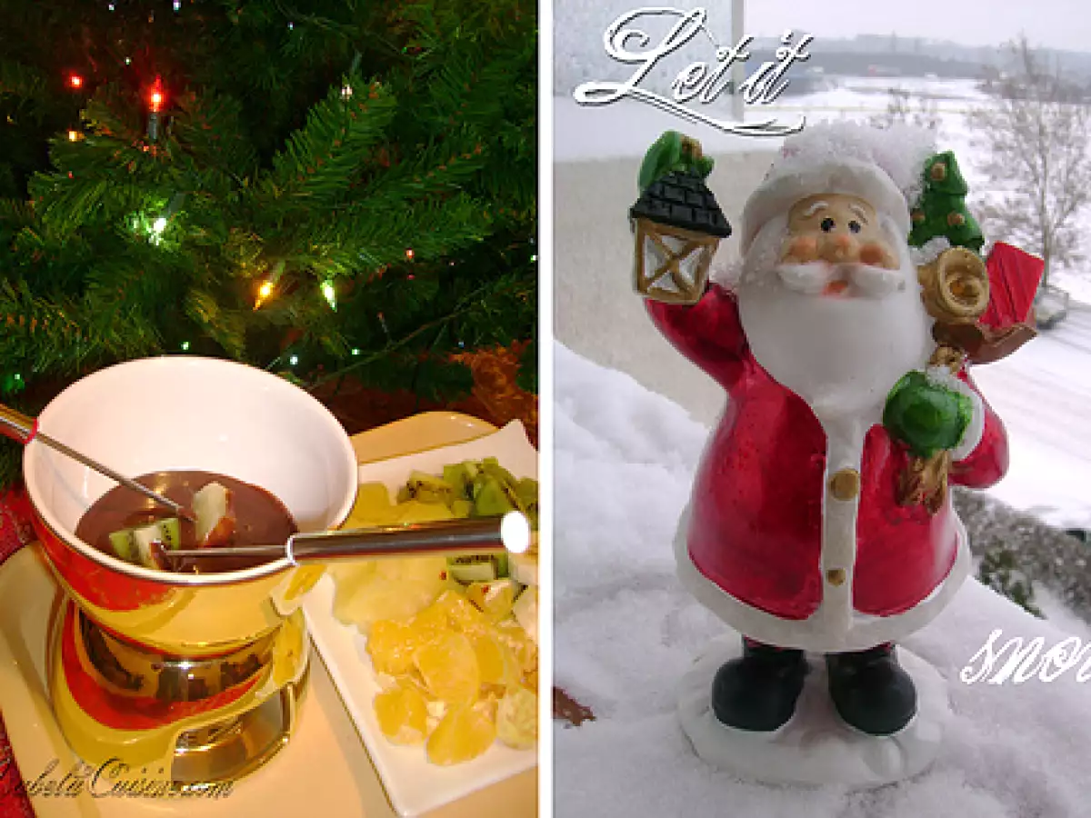 Fondue de ciocolata, cu fructe de sezon - poza 3