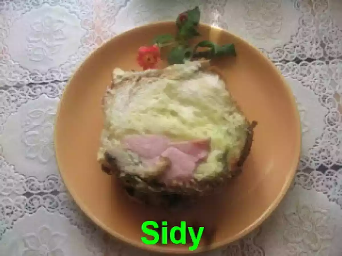 Franzela cu sunca cascaval si ciuperci