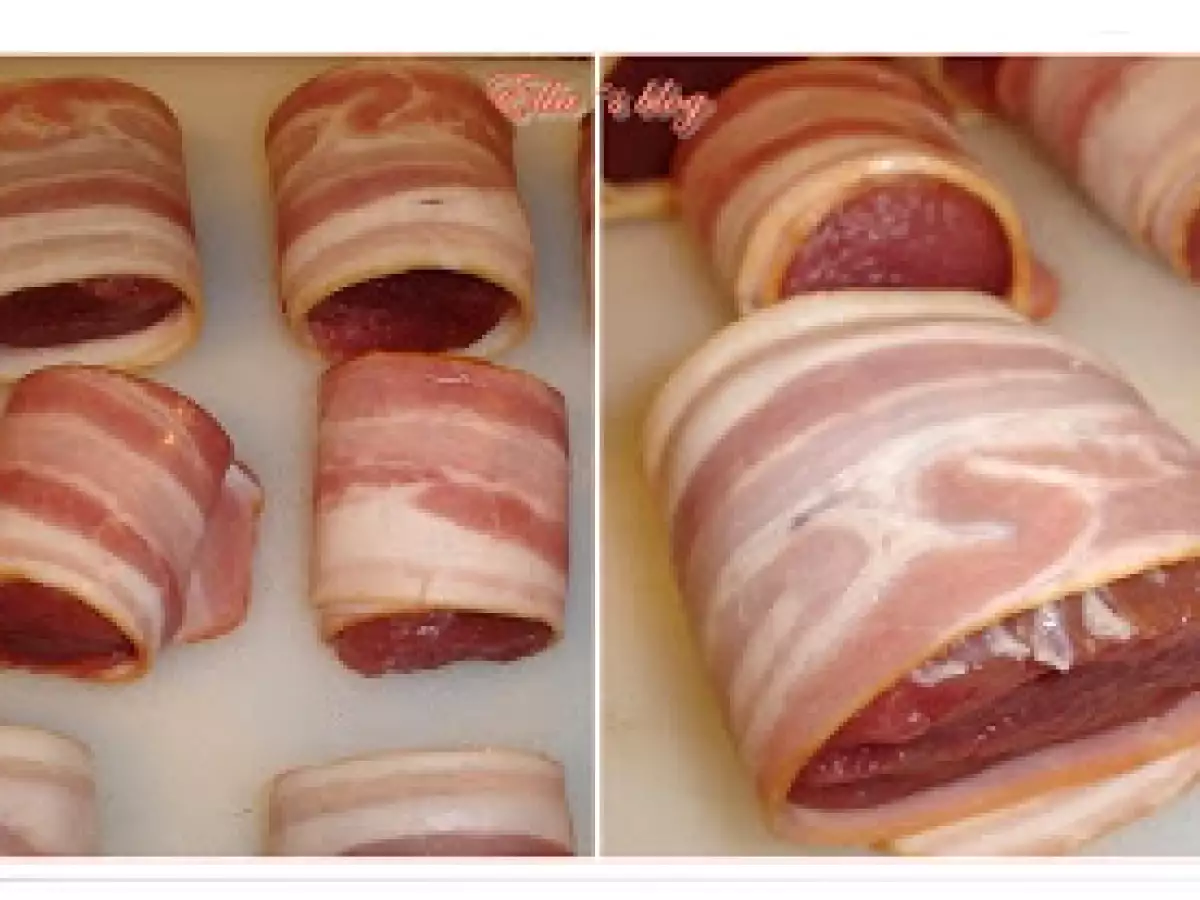 Frigarui din muschiulet de porc, bacon si ciuperci - poza 3