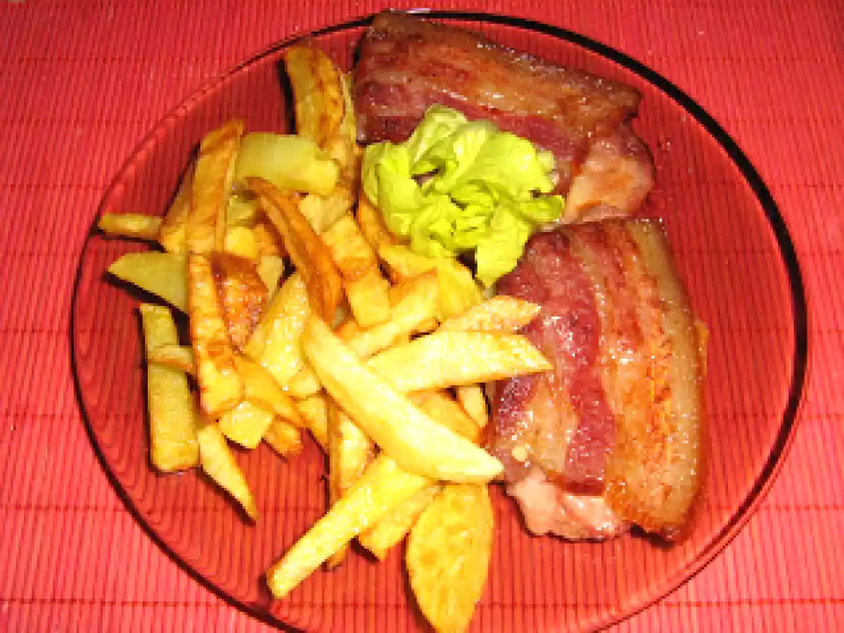 Friptura cu bacon si cascaval