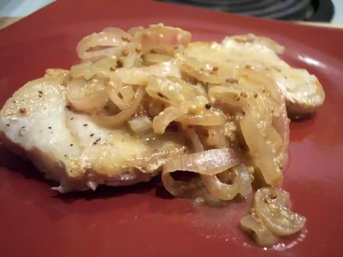 Friptura de porc cu ceapa