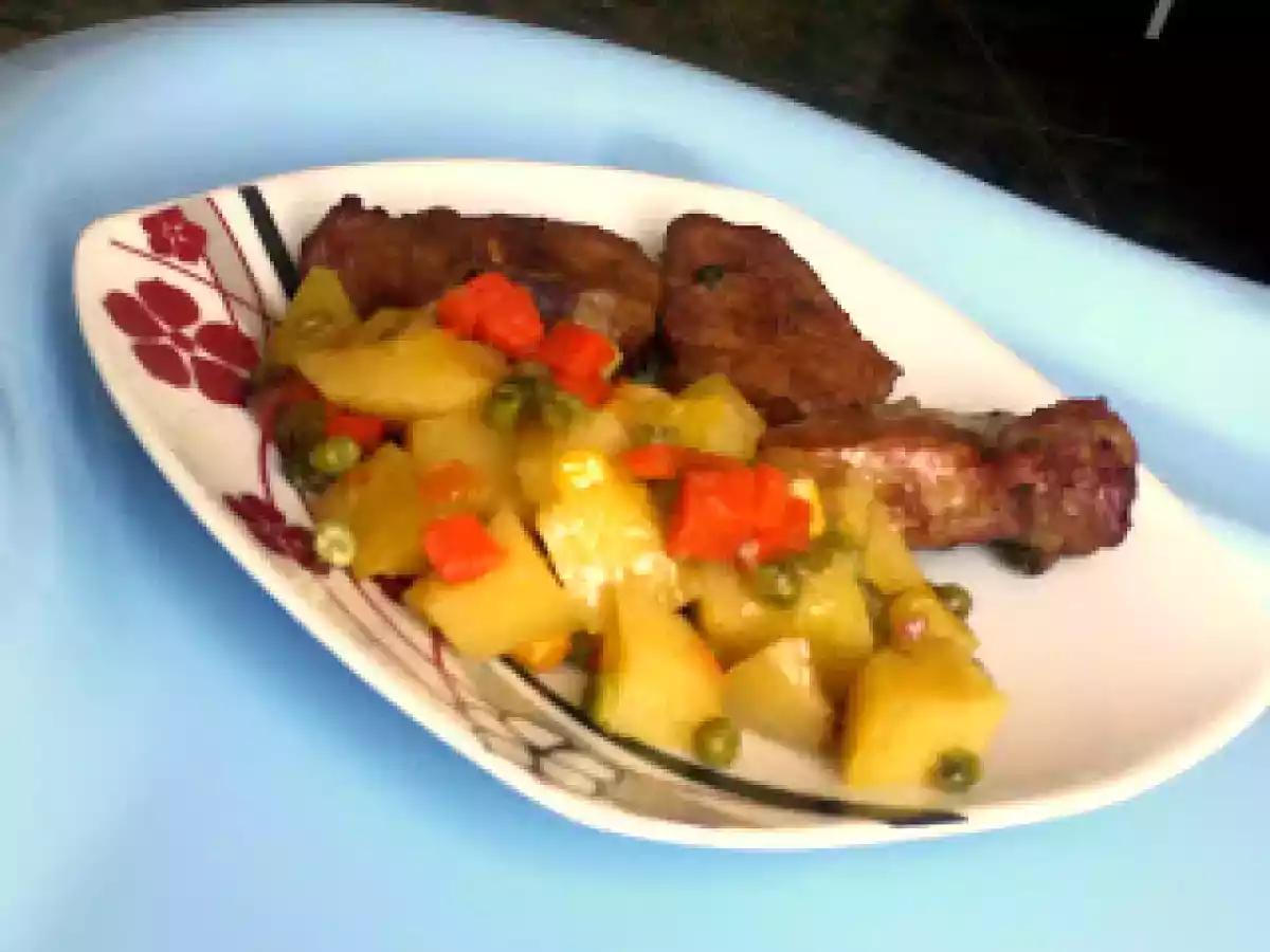 Friptura de porc cu legume la cuptor