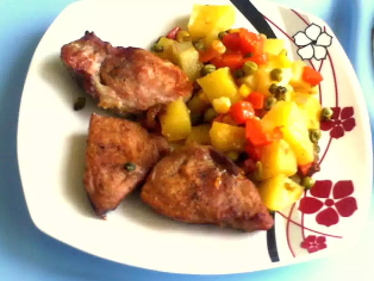 Friptura de porc cu legume la cuptor - poza 2