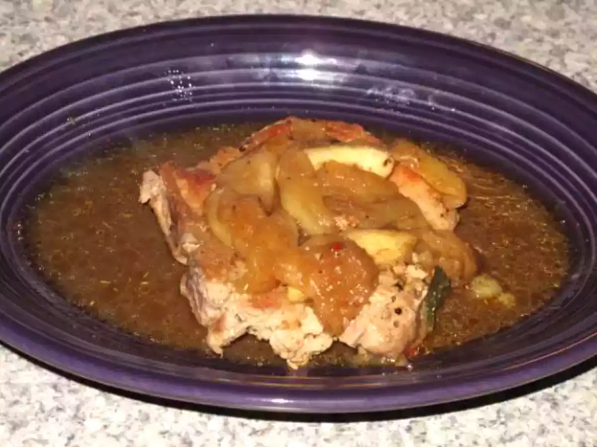 Friptura de porc cu mar