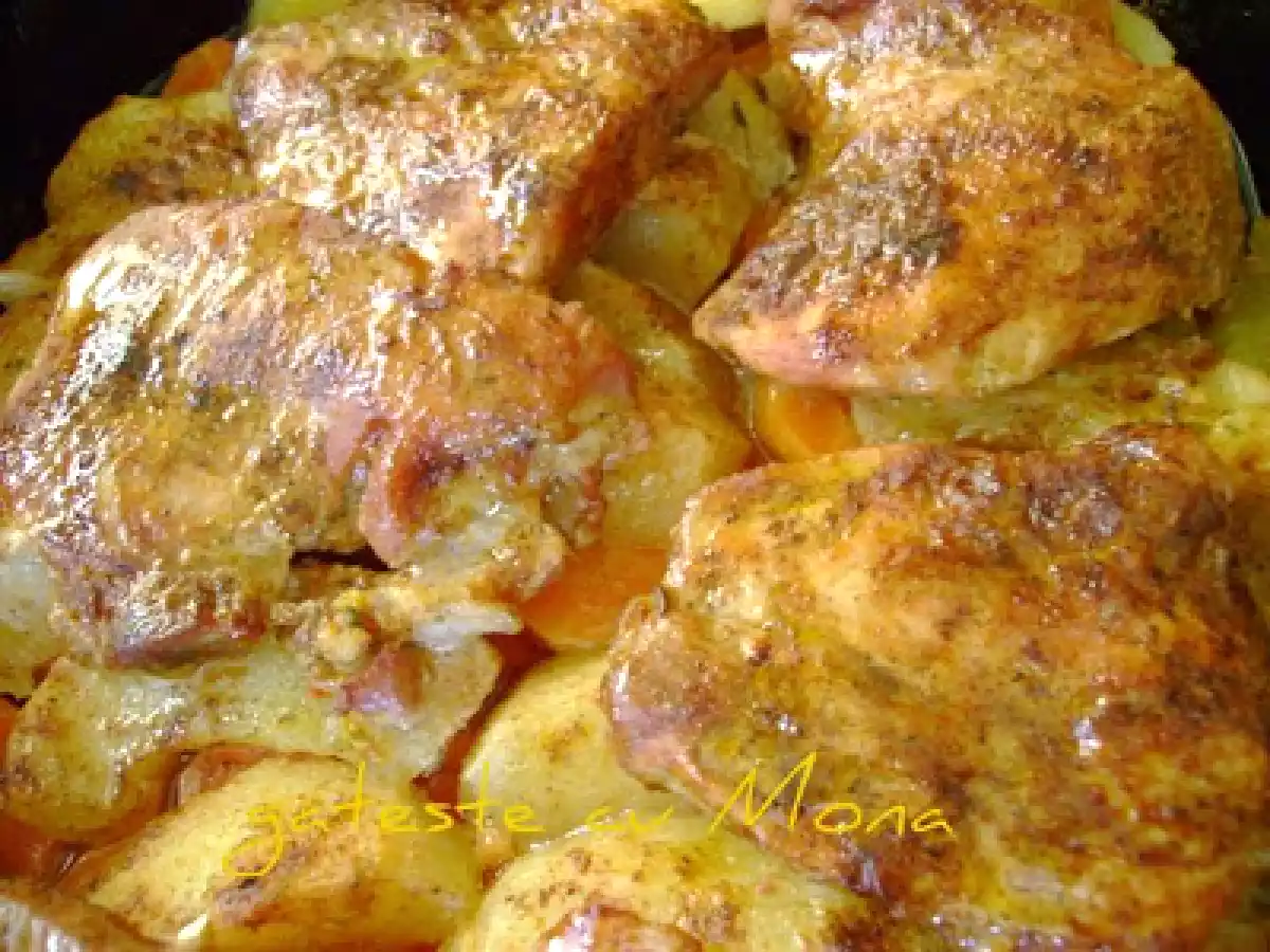 FRIPTURA DE PORC CU MERE SI CHIMEN - poza 2