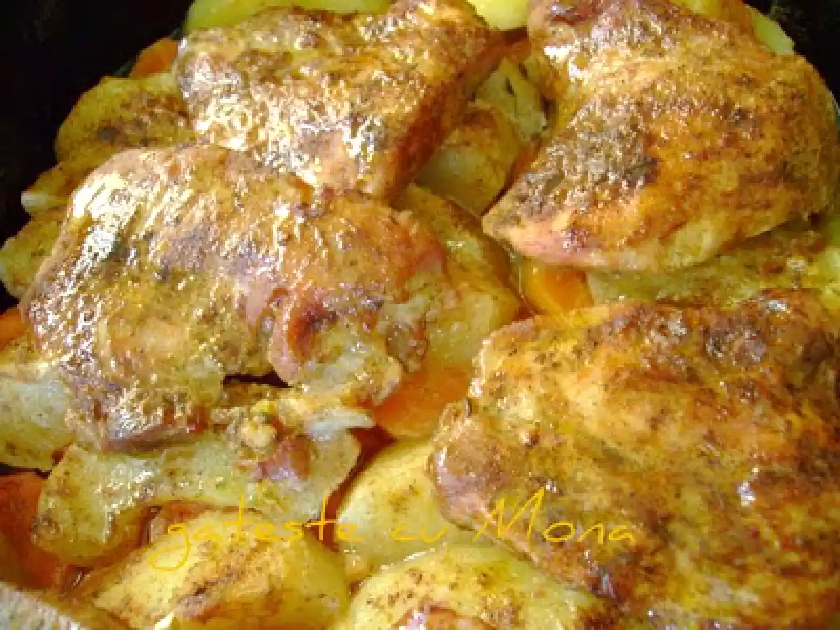 FRIPTURA DE PORC CU MERE SI CHIMEN - poza 11