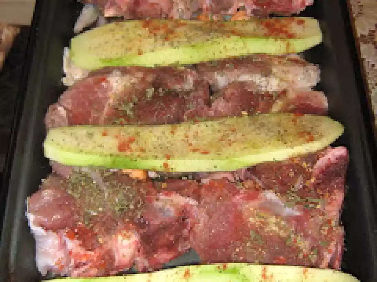 Friptura de vita cu dovlecei la cuptor