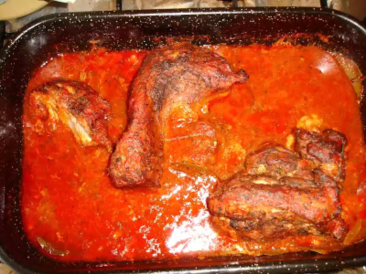 Friptura de vitel cu piure de cartofi si salata de varza