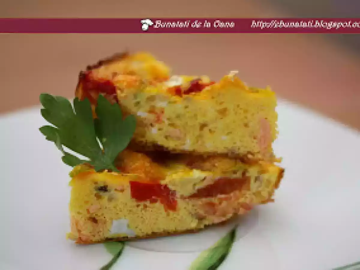 Frittata cu somon si legume - poza 2