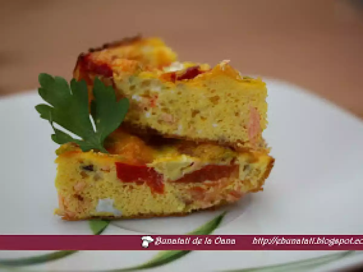 Frittata cu somon si legume - poza 3