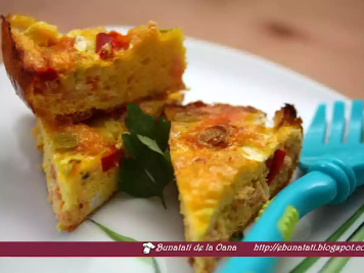Frittata cu somon si legume - poza 4