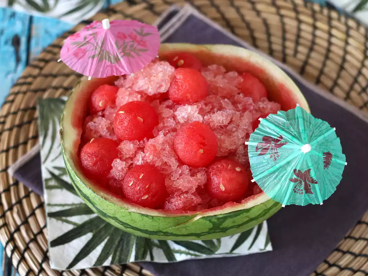 Frosé de pepene verde: cocktail-ul cu granita si rosé, super revigorant