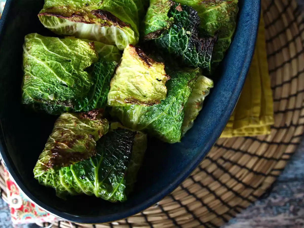 Fruze de varză kale umplute (la cuptor) - poza 2