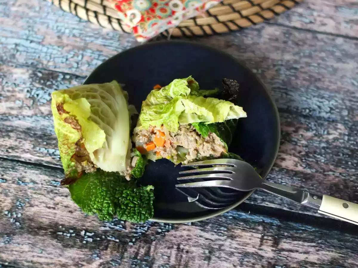 Fruze de varză kale umplute (la cuptor) - poza 3