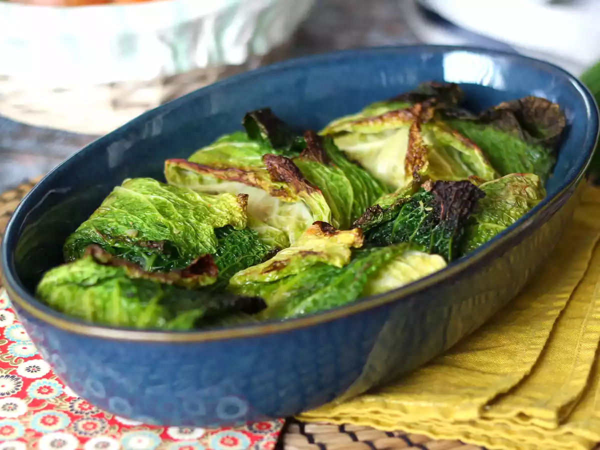 Fruze de varză kale umplute (la cuptor) - poza 4