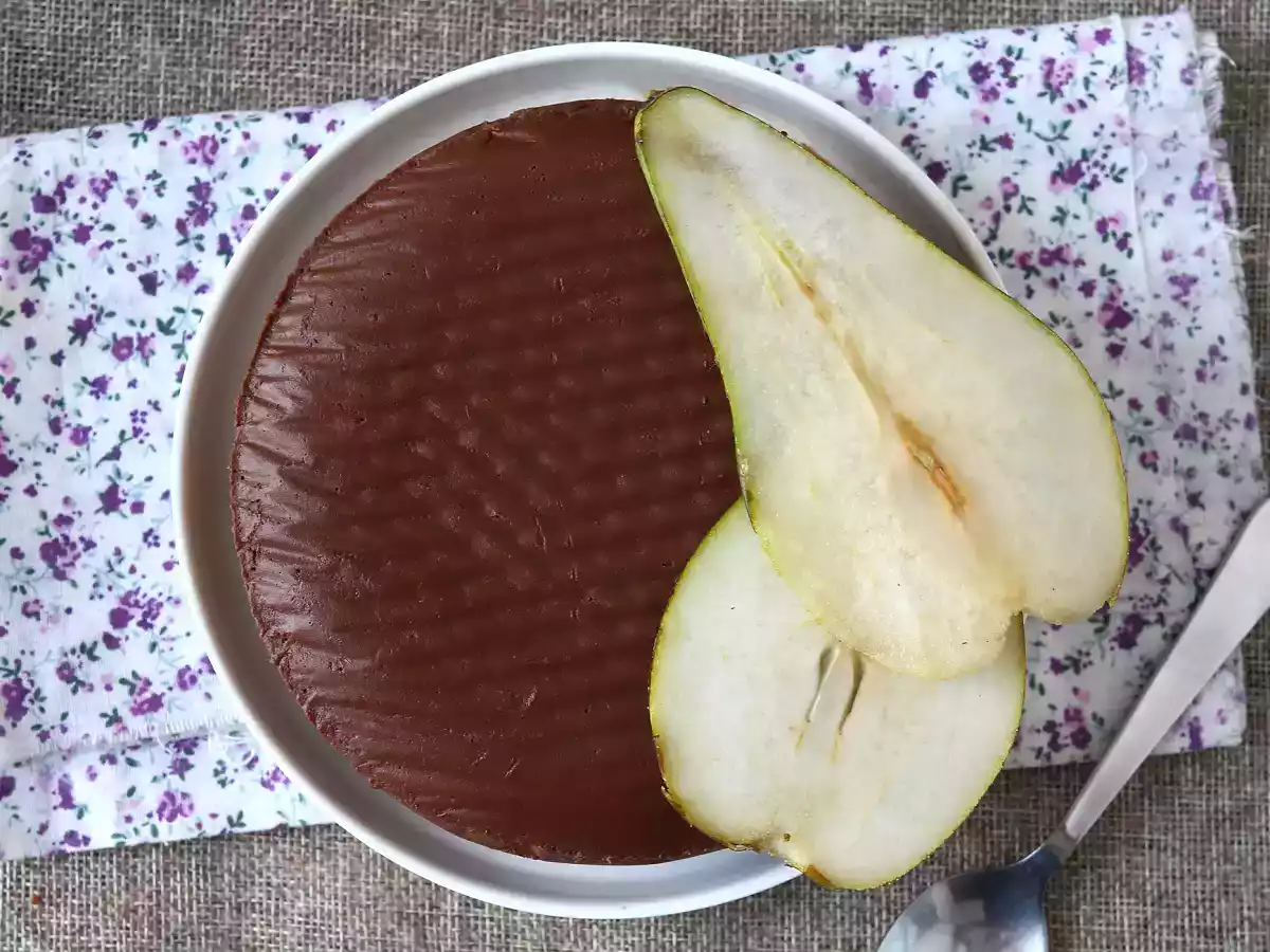 Fudge cu pere și ciocolată - desertul foarte ușor de făcut cu doar 2 ingrediente! - poza 4