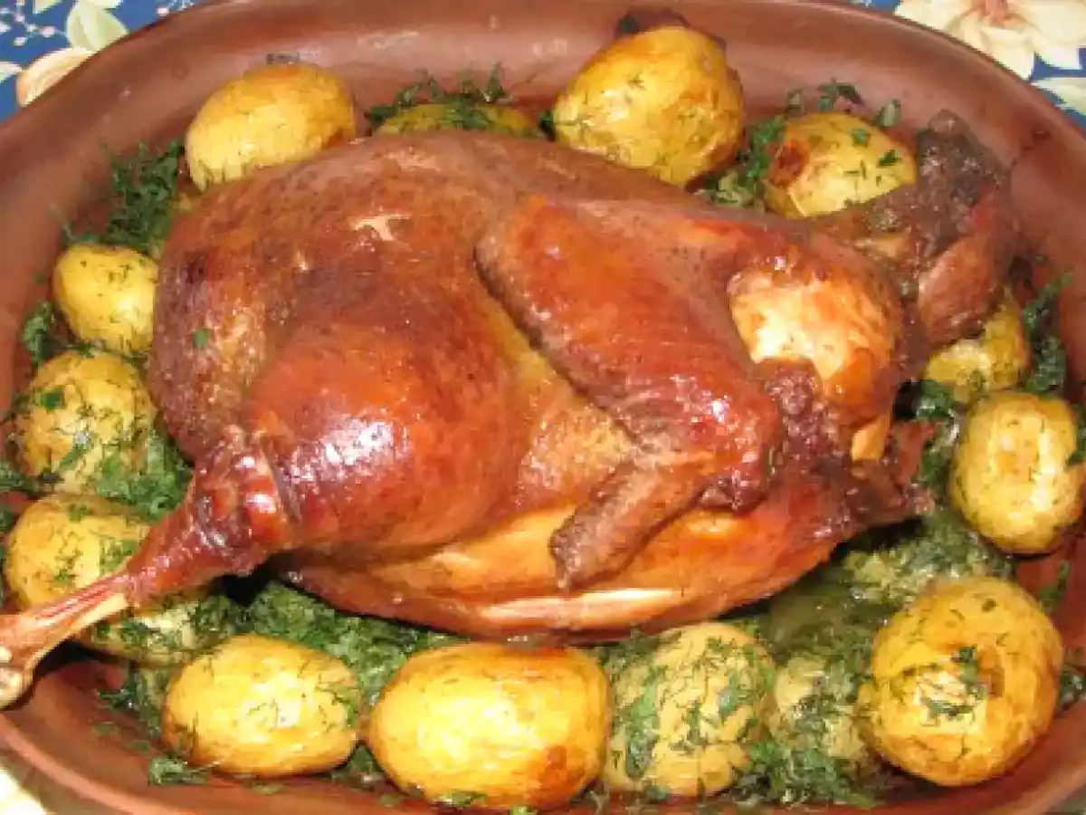 Gaina afumata cu cartofi noi - poza 3